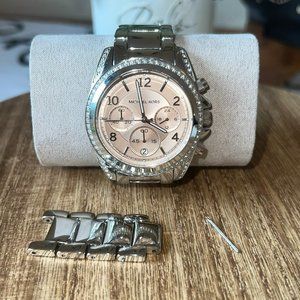 Michael Kors Watch with pink Dial and Diamonds